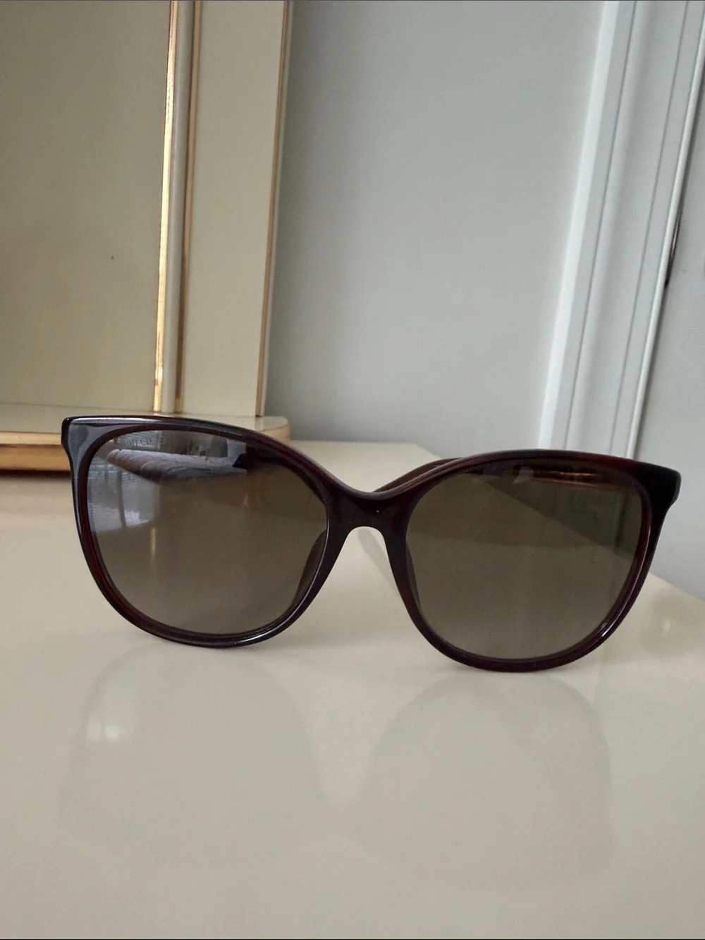 Jimmy Choo Brown Gradient Cat-Eye Sunglasses